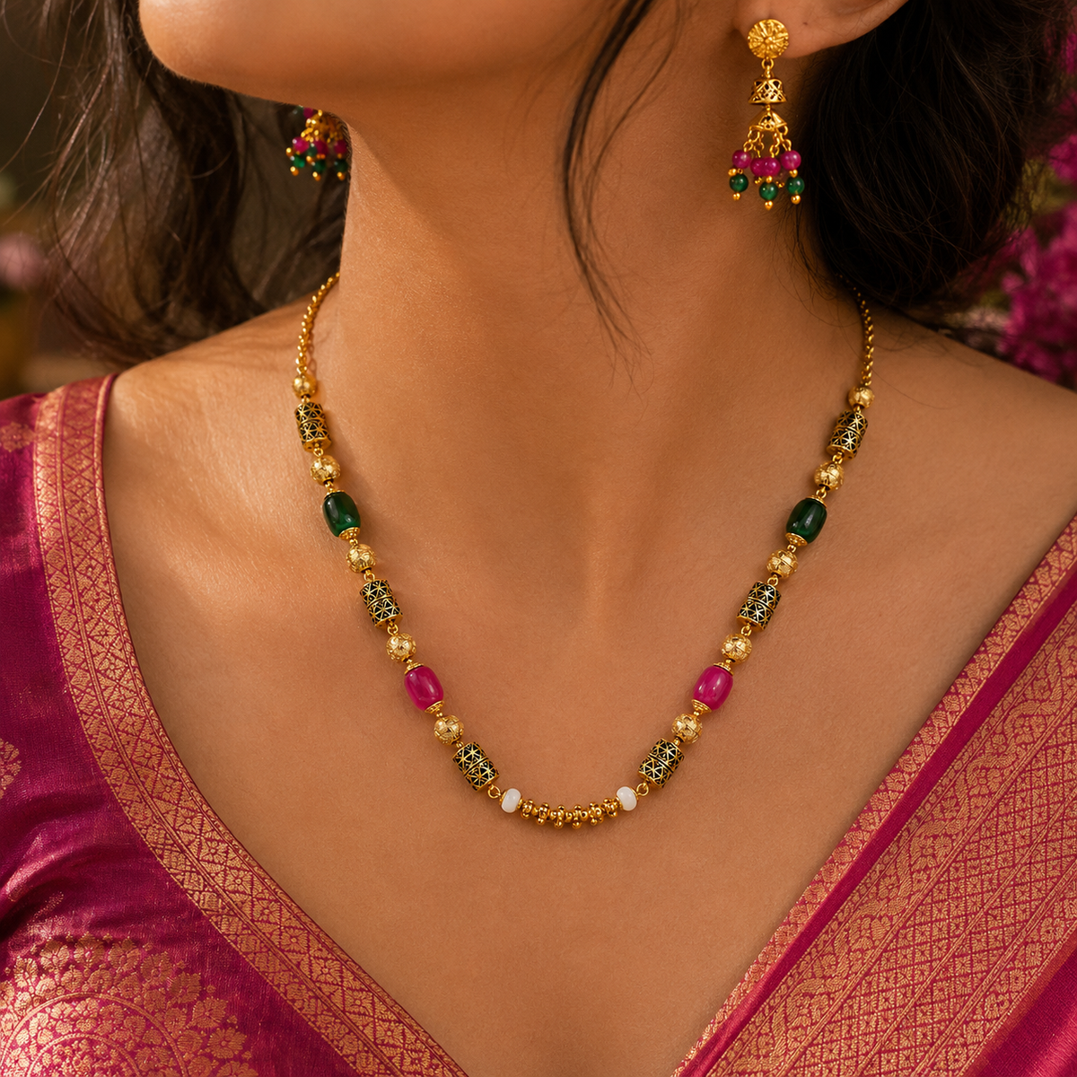 Royal Matar Mala Necklace Set